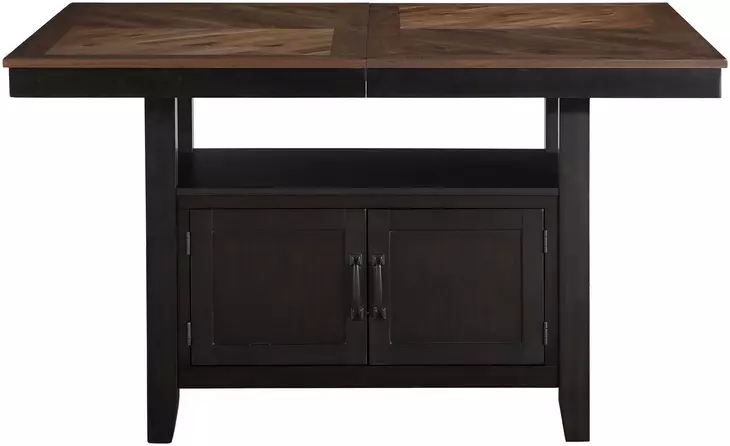 Bermuda Black Extendable Rectangular Counter Height Dining Table
