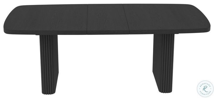 Reba Black Extendable Dining Table