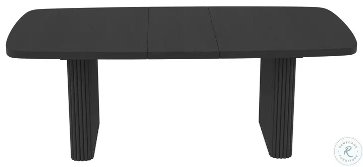 Reba Black Extendable Dining Room Set