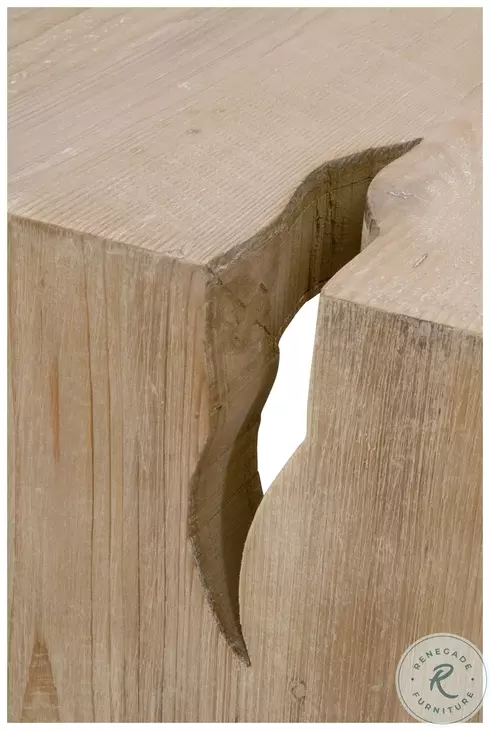 Reed Smoke Gray Pine Coffee Table