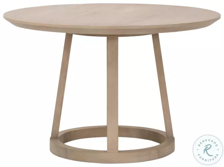 Reeves Smoke Gray Oak Round Dining Table