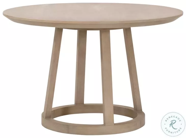 Reeves Smoke Gray Oak Round Dining Table