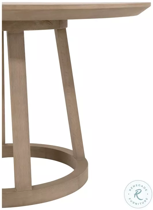 Reeves Smoke Gray Oak Round Dining Table