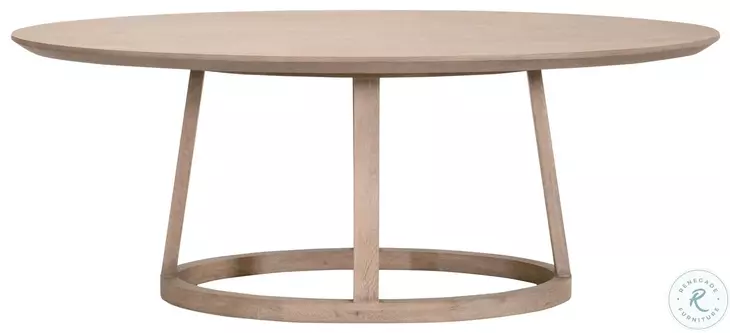 Reeves Smoke Gray Oak Oval Dining Table