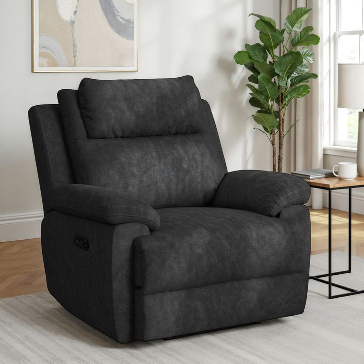 Guston Charcoal Zero Gravity Power Recliner