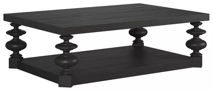 Atrium Black Rectangular Cocktail Table