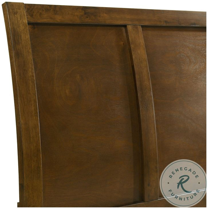 Ballard Walnut Brown Twin Sleigh Bed