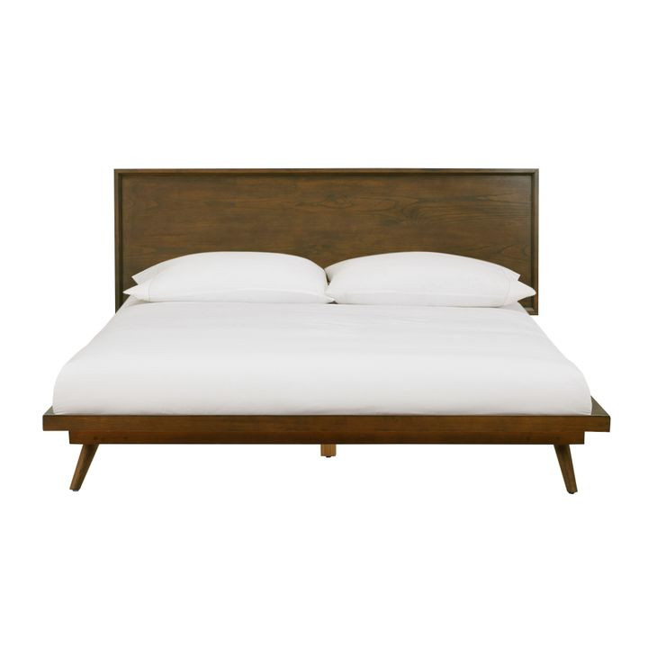 Emery Walnut Queen Platform Bed