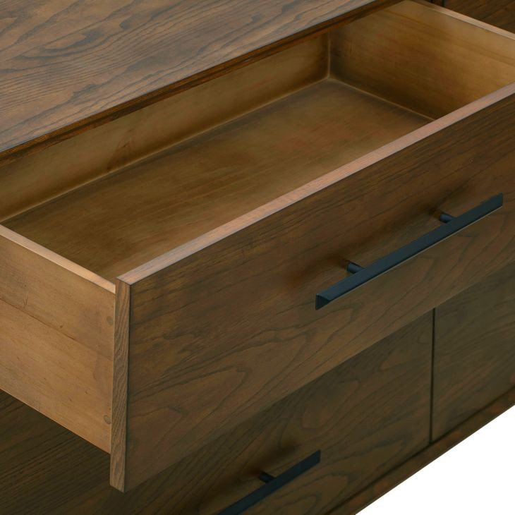 Emery Walnut 6 Drawer Dresser | B940-70 | HomeGalleryStores.com