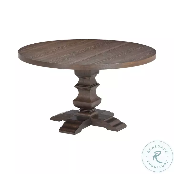 Emerson Dark Brown Round Dining Room Set