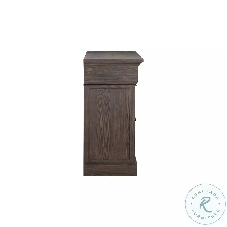 Emerson Dark Brown Wood Extendable Rectangular Dining Room Set