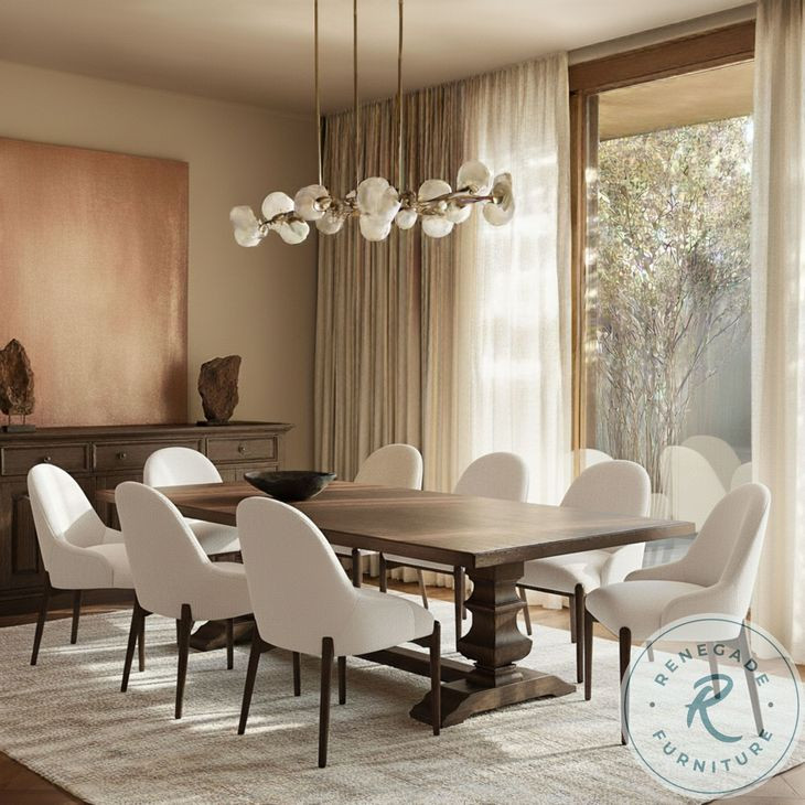 Emerson Dark Brown 122" Extendable Rectangular Dining Room Set