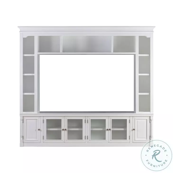 Virginia White Entertainment Center for TVs up to 75