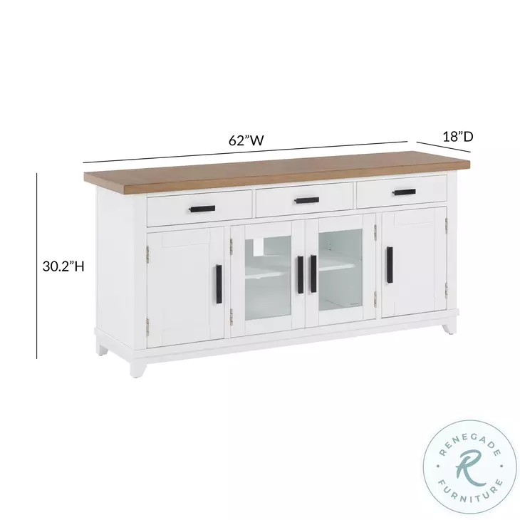 Dover White 62" Console