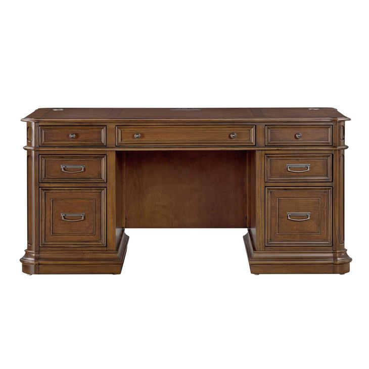 Roanoke Cherry 66" Executive Home Office Set