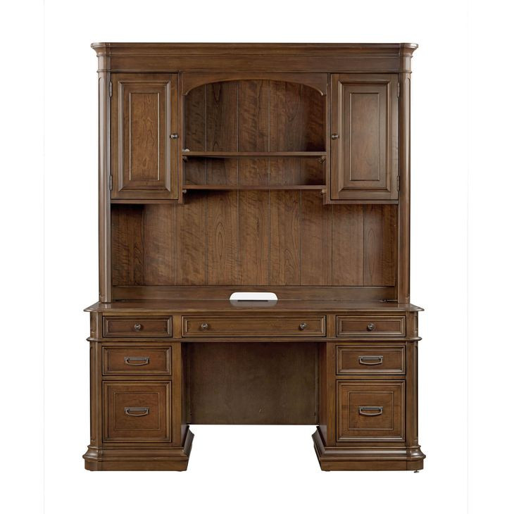 Roanoke Cherry Credenza With Hutch