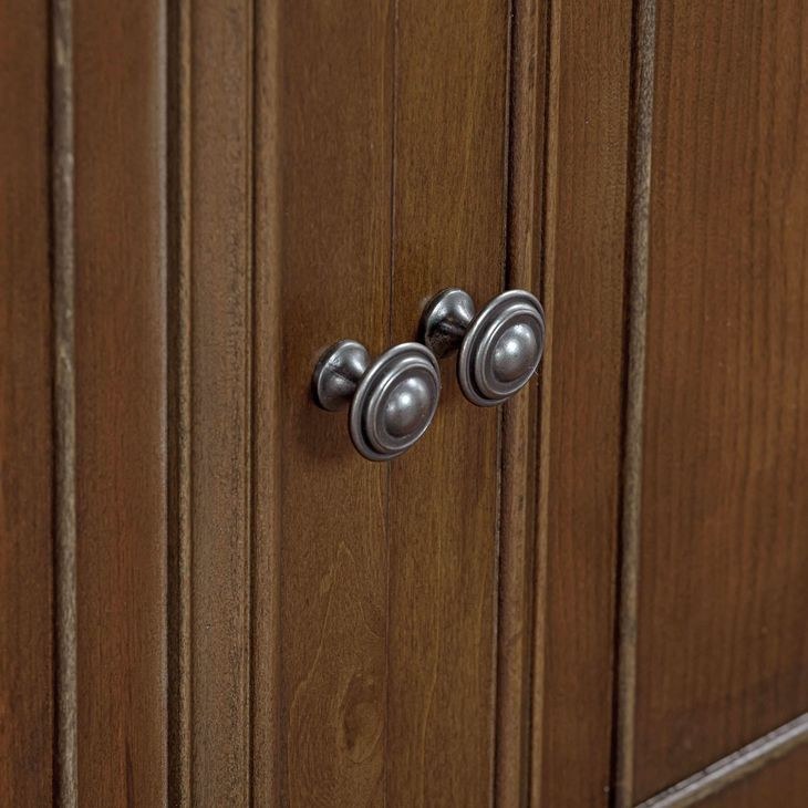 Roanoke Cherry L-Shaped Home Office Set