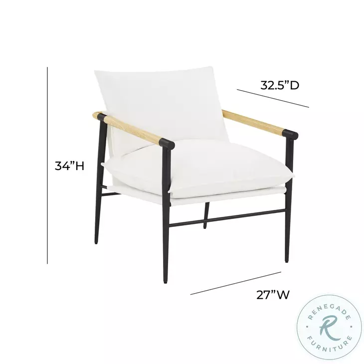 Cali Pearl Performance Fabric Accent Chair