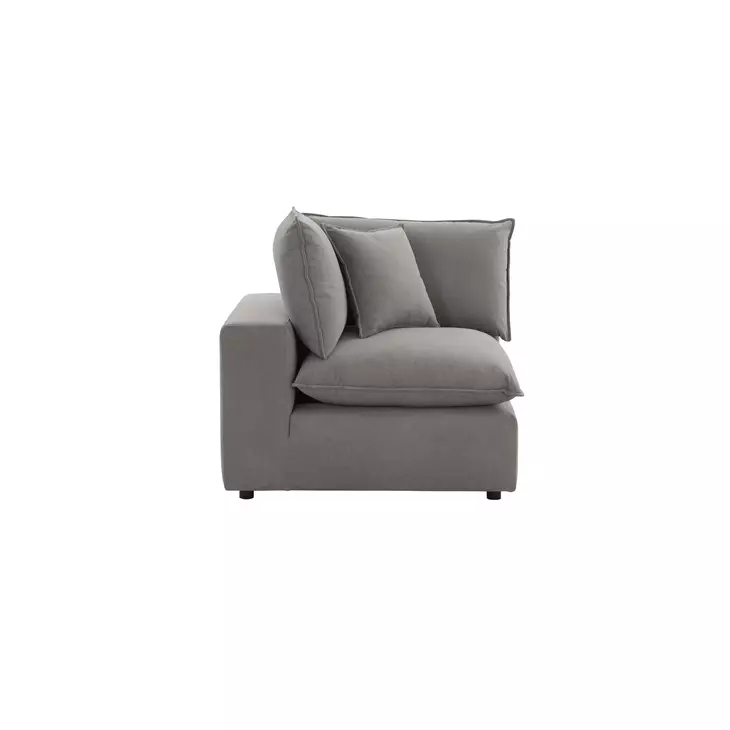 Cali Slate Performance Fabric Modular 80" Loveseat