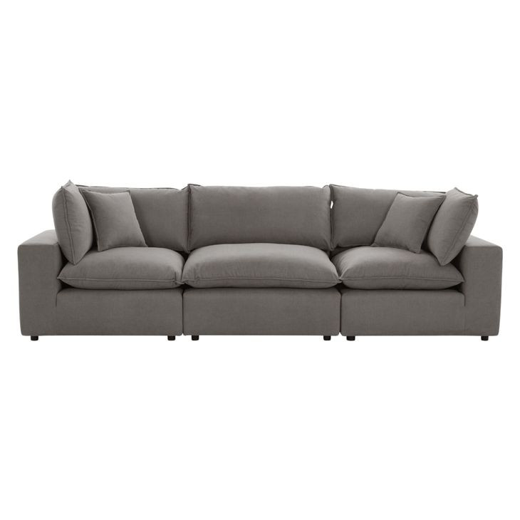 Cali Slate Performance Fabric Modular Sofa