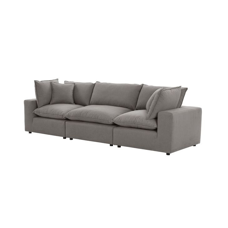 Cali Slate Performance Fabric Modular Living Room Set