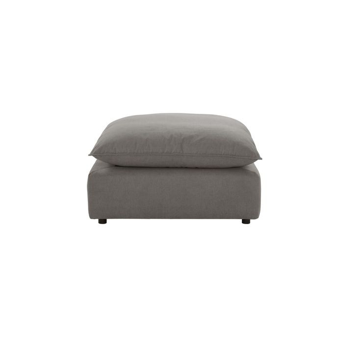 Cali Slate Performance Fabric Ottoman