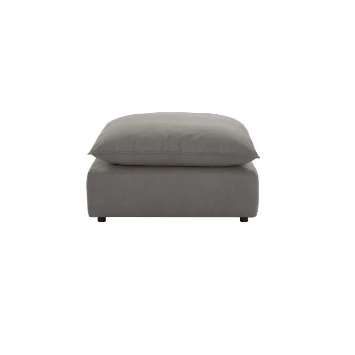 Cali Slate Performance Fabric Ottoman