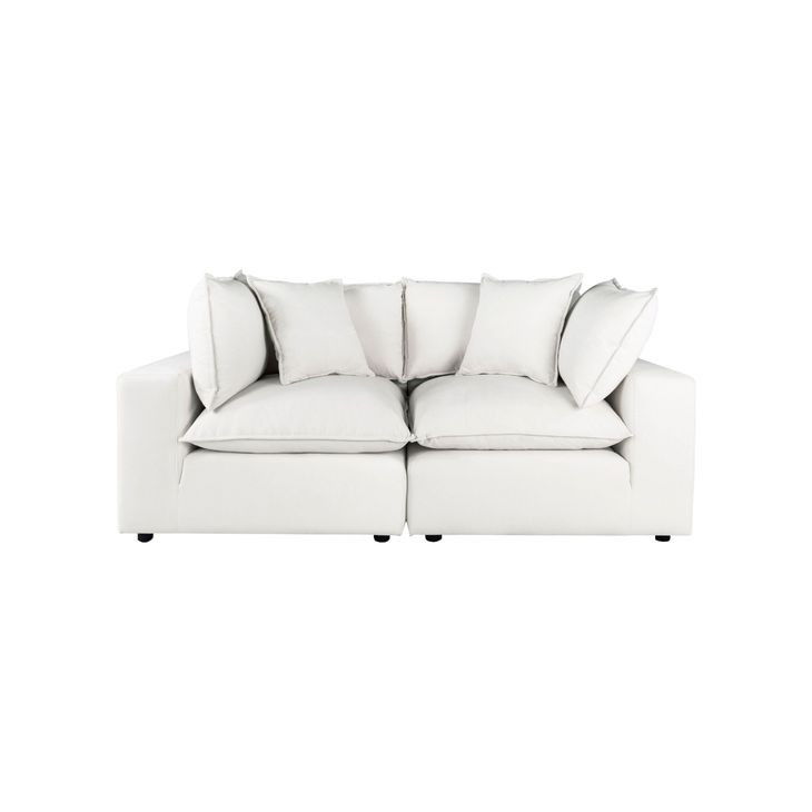 Cali Pearl Performance Fabric Modular Loveseat