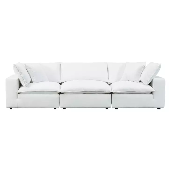 Cali Pearl Performance Fabric Modular 120" Sofa