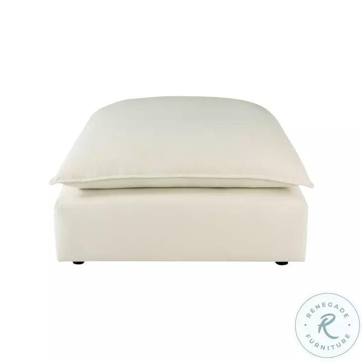 Cali Natural Performance Fabric Ottoman