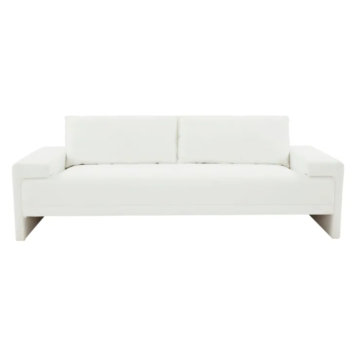 Maeve Pearl White Performance Fabric 91" Sofa