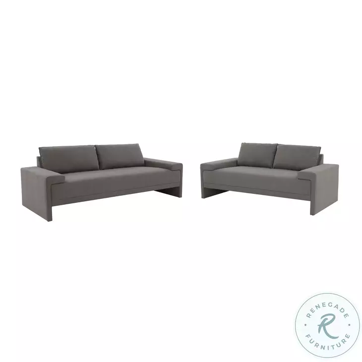 Maeve Slate Gray Performance Fabric Living Room Set