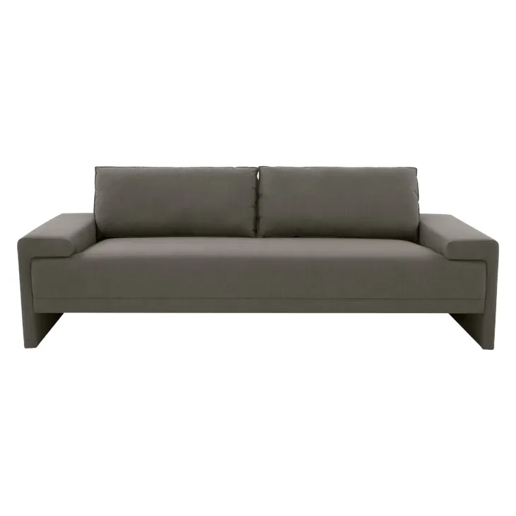 Maeve Slate Gray Performance Fabric 91" Sofa