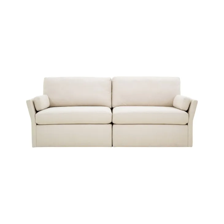 Catarina Cream Performance Fabric 73" Loveseat