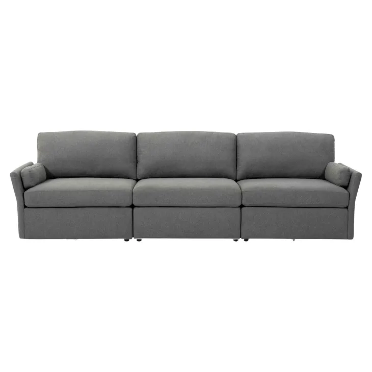 Catarina Gray Performance Fabric 106" Sofa