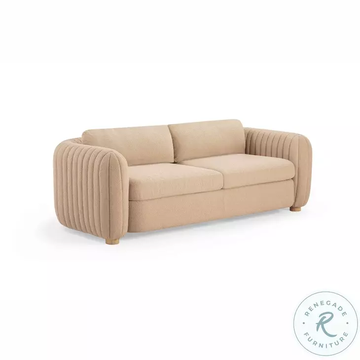 Porto Honey Boucle 90" Sofa