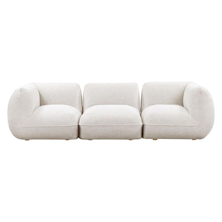 Arezza Stone White Basketweave Modular Sofa