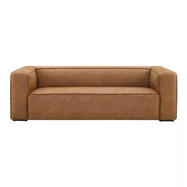 Aurora Brown 90" Sofa
