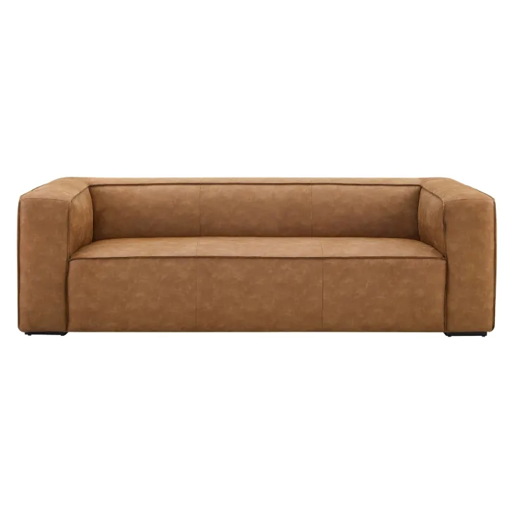 Aurora Brown 90" Sofa