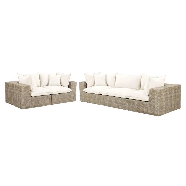 Cali Natural Performance Fabric Outdoor Conversation Set