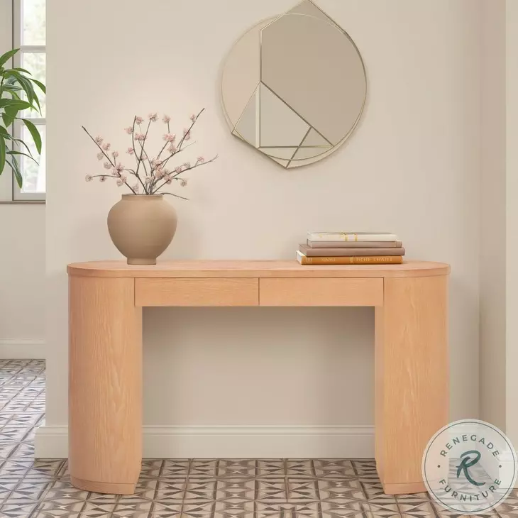 Marlow Natural Wood Writing Home Office Set