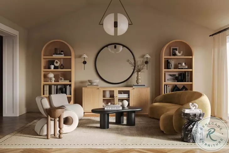 Marlow Natural Wood Open Bookcase