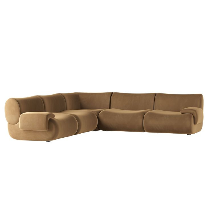 Zenith Latte Brown Modular L-Sectional