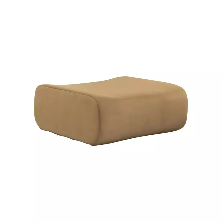 Zenith Latte Brown Velvet Modular U-Sectional with RAF Chair