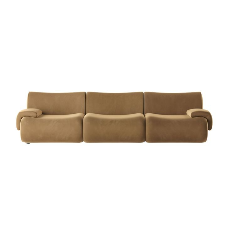 Zenith Latte Brown Velvet Modular Sofa