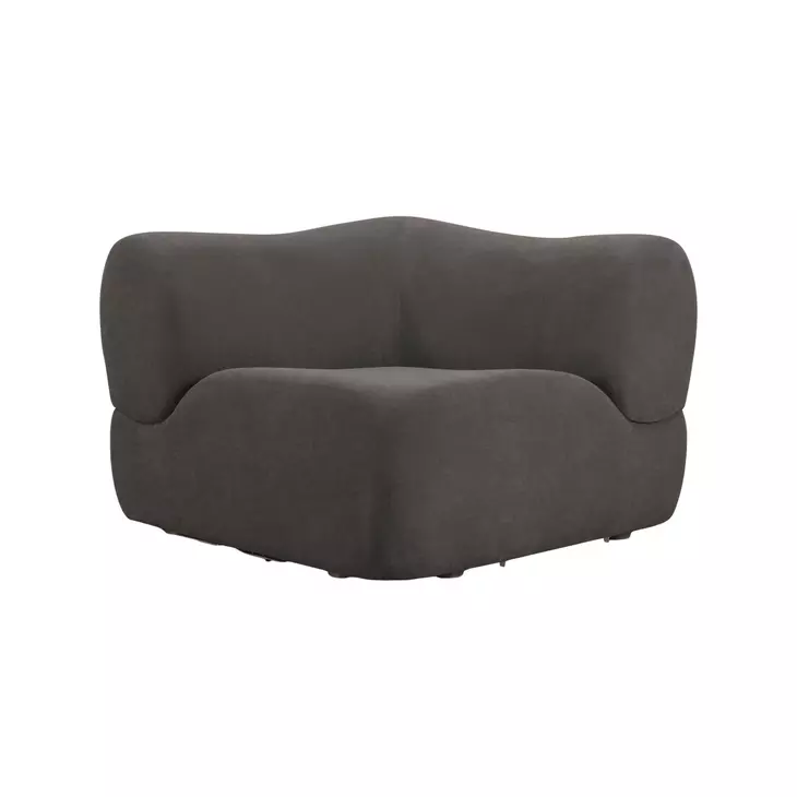 Zenith Charcoal Gray Upcycled Fabric Modular Sectional | Coleman