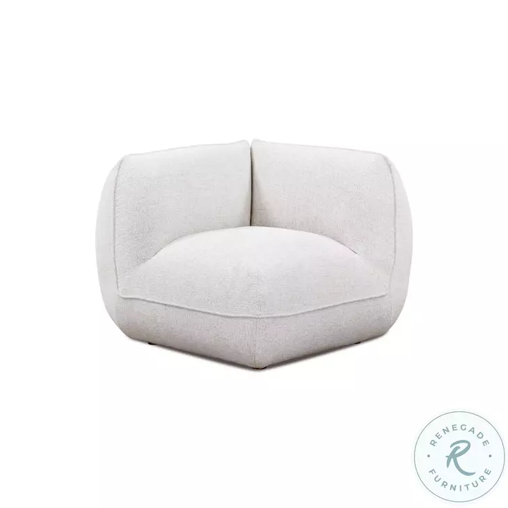 Arezza Stone White Basketweave Modular L Sectional