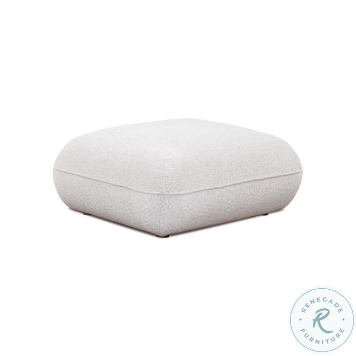 Arezza Stone White Basketweave Modular Small Sectional