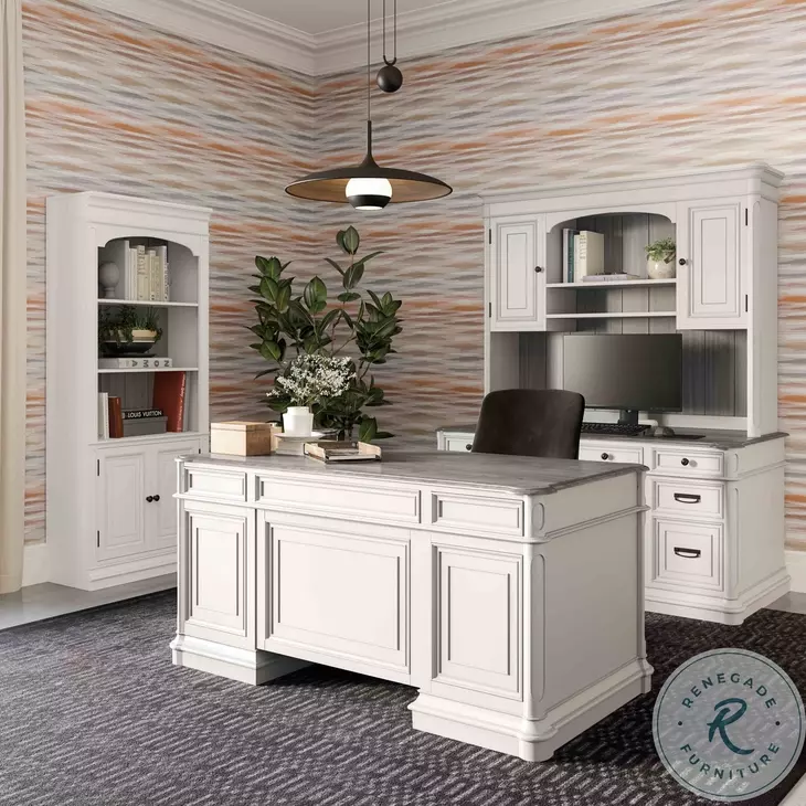 Roanoke White Bookcase