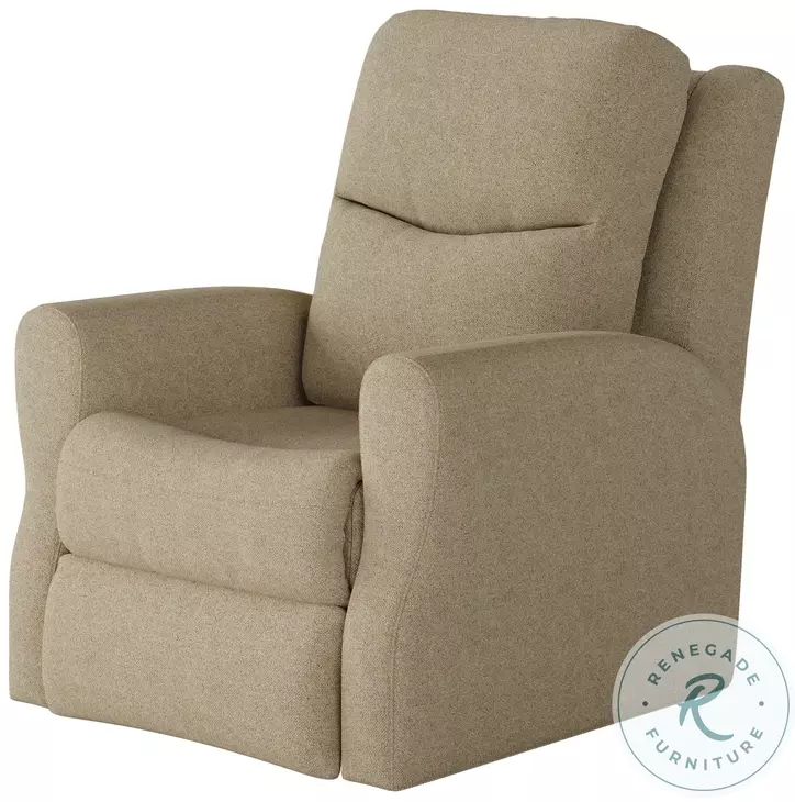 Fame Glam Squad Sand Power Headrest Rocker Recliner